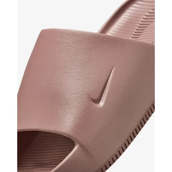 Nike Calm DX4816-201 Slippers Women's Smokey Mauve Texture Slides Comfort DSG684 - Picture 6 of 14